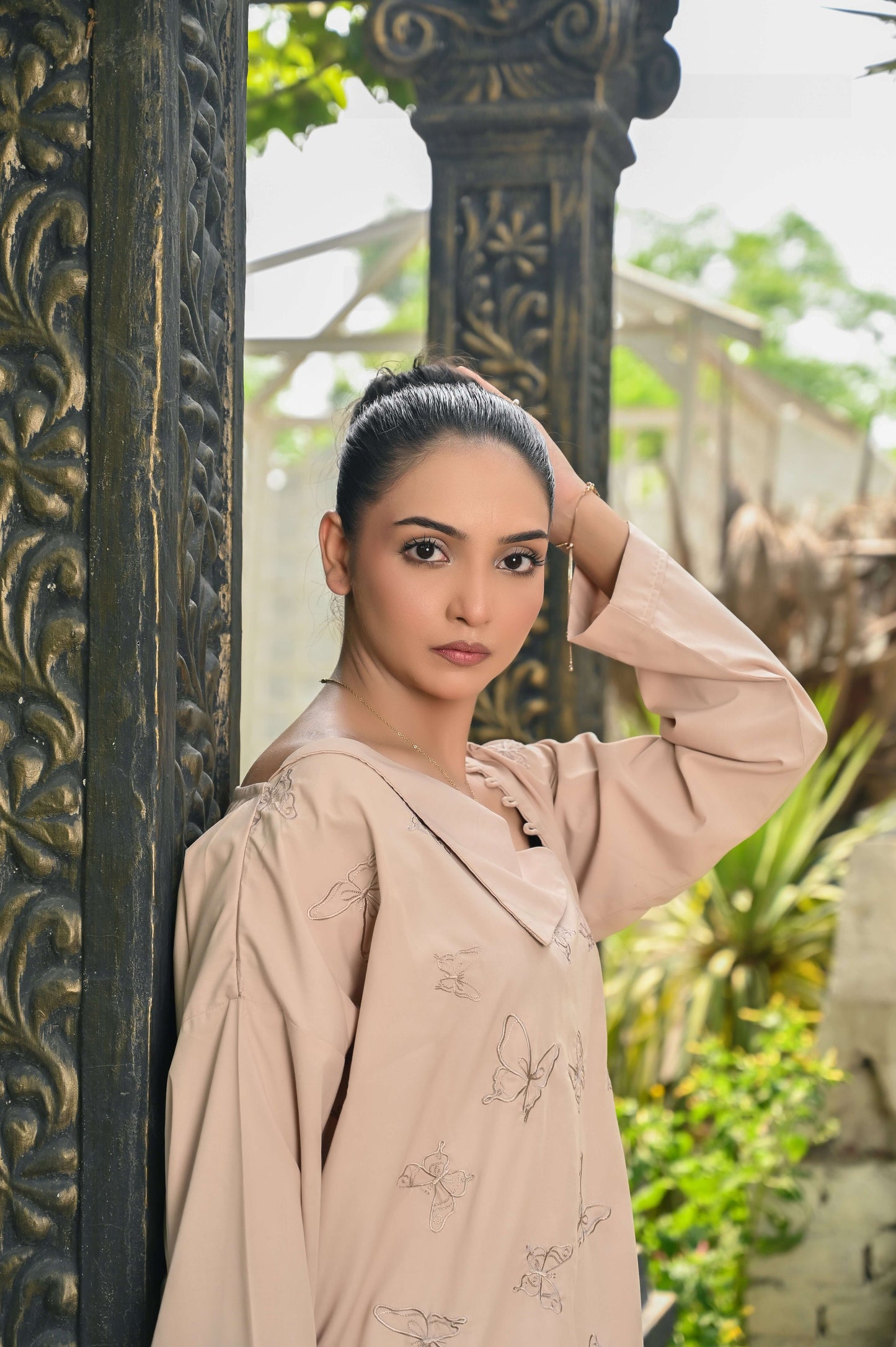 2-Piece Skin Embroidered Co-Ord Set – Perfect Stitches By Maryam
