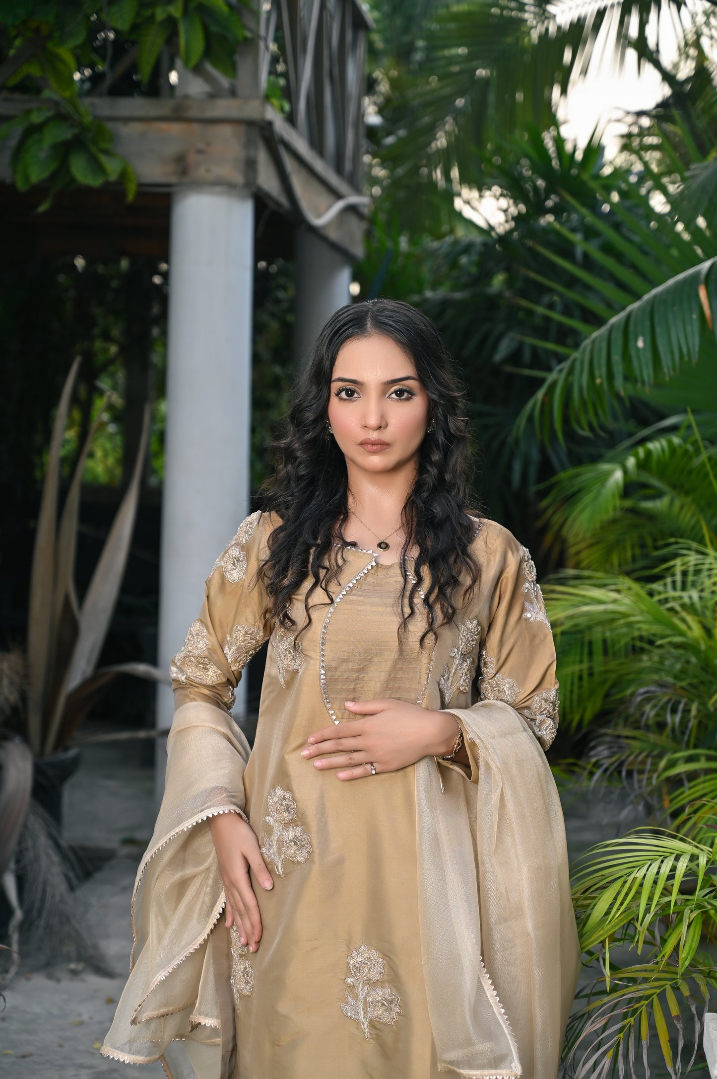 Skin Raw Silk Embroidered - Perfect Stitches By Maryam