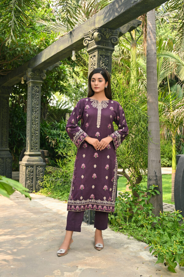 Purple Embroidered (2pc) - Image 2