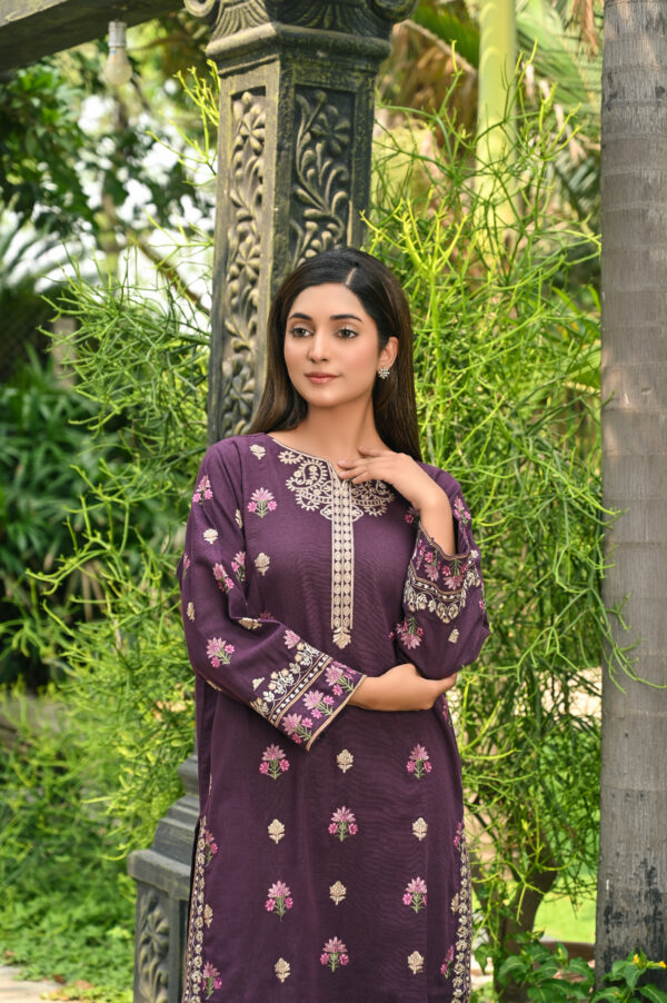 Purple Embroidered (2pc) - Image 3