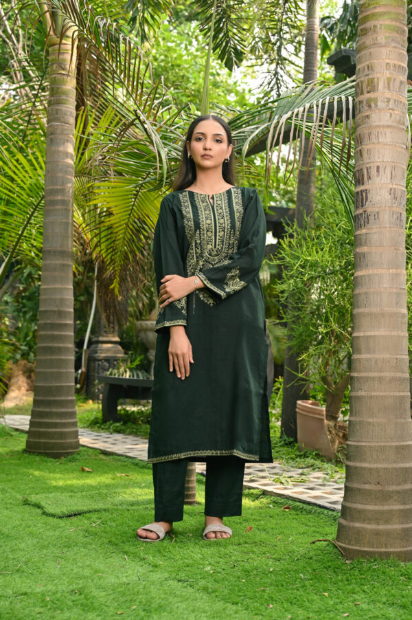 Green Embroidered (2pc) - Image 2